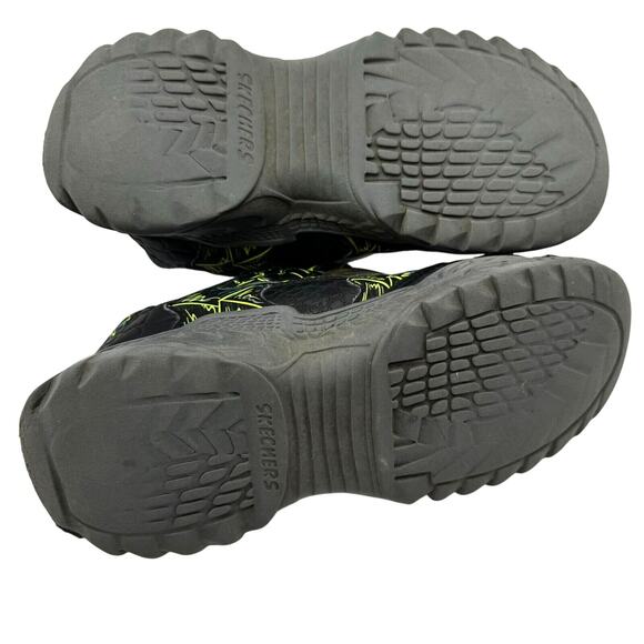 SKECHERS Boys Kids Size 4 Sketch-o Saurus Black Dinosaur‎ Dragon Sneakers shoes - Picture 7 of 8